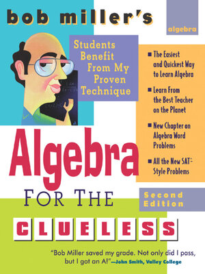 cover image of Bob Miller's Algebra for the Clueless